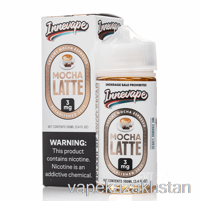 Vape Disposable Mocha Latte - Innevape - 100mL 0mg